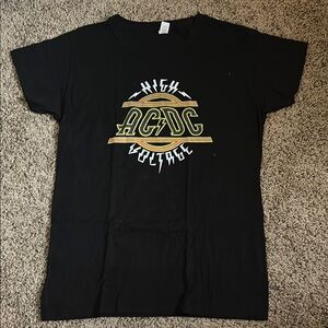 AC/DC High Voltage Graphic Tee in Black